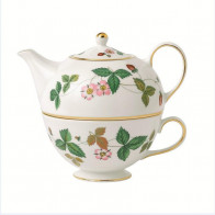 Wedgwood Wild Strawberry Té para uno 2 piezas - taza y tetera